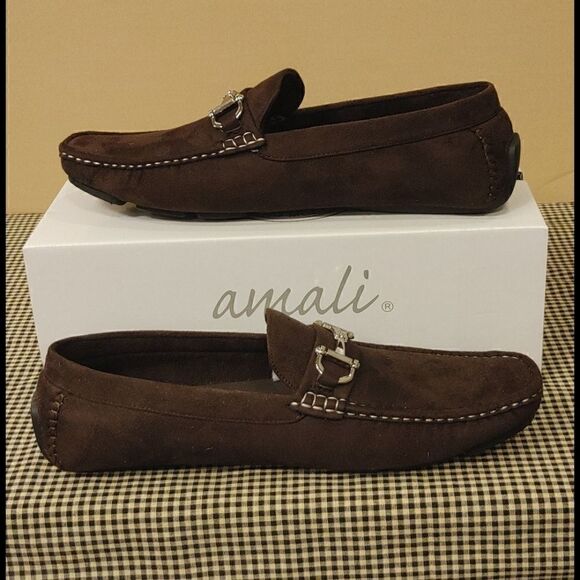 MEN'S AMALI PLUSH DRIVING SHOE WITH BUCKLE 11D. - Picture 2 of 6